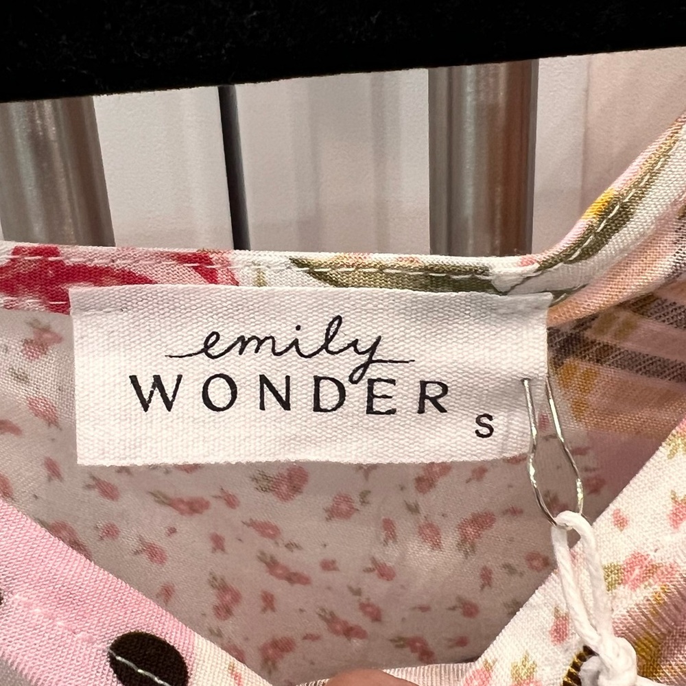 Emily Wonder One shoulder Dolman Sleeve Patchwork Flowy Top - Picture 4 of 8